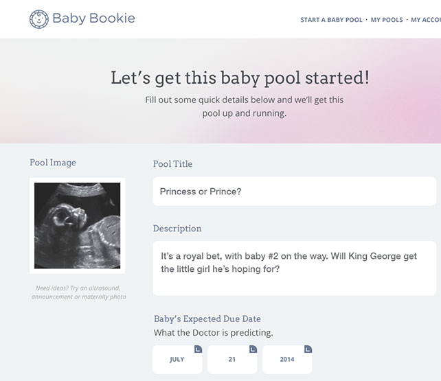 Baby Birth Pool Chart